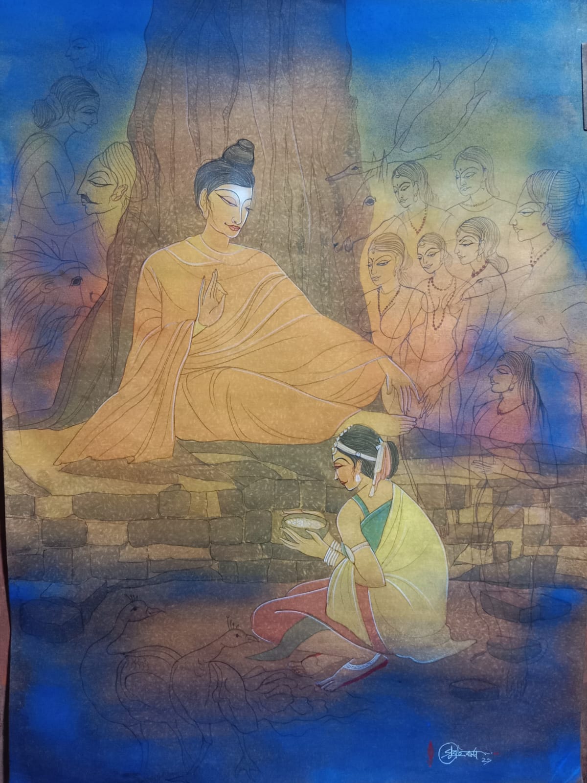 Lord Buddha and Sujata