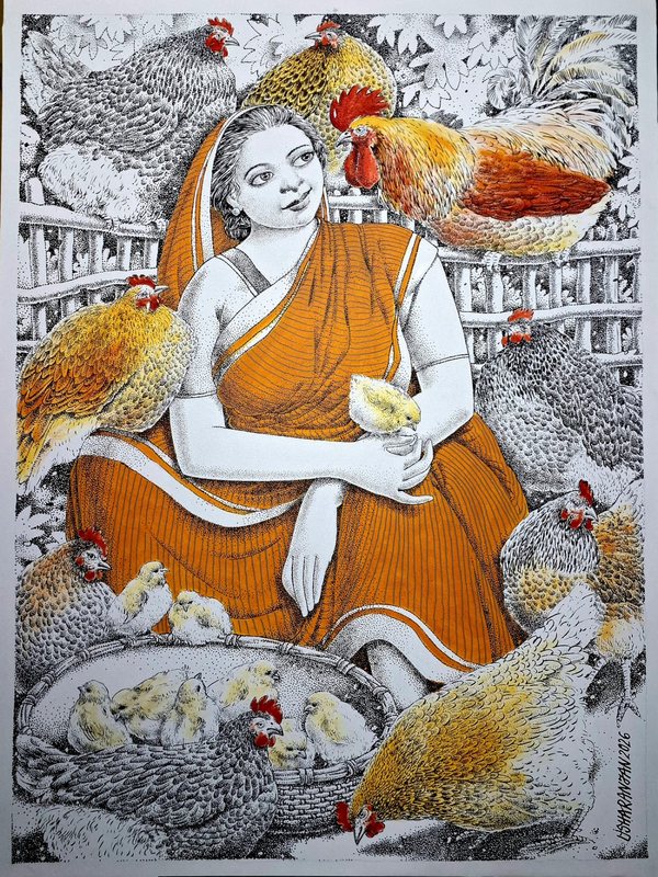 Selected artwork by USHARANJAN MANDAL